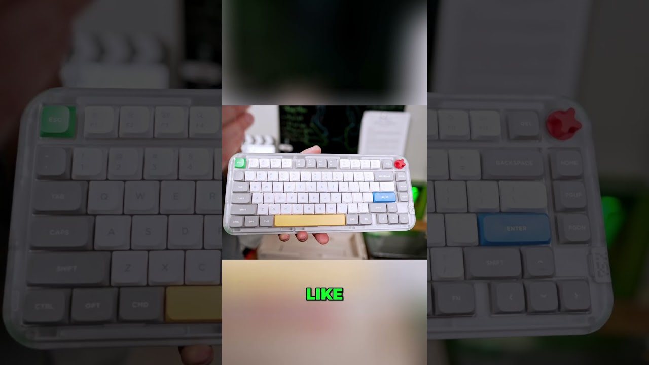 Retro Keyboard with 80s Style