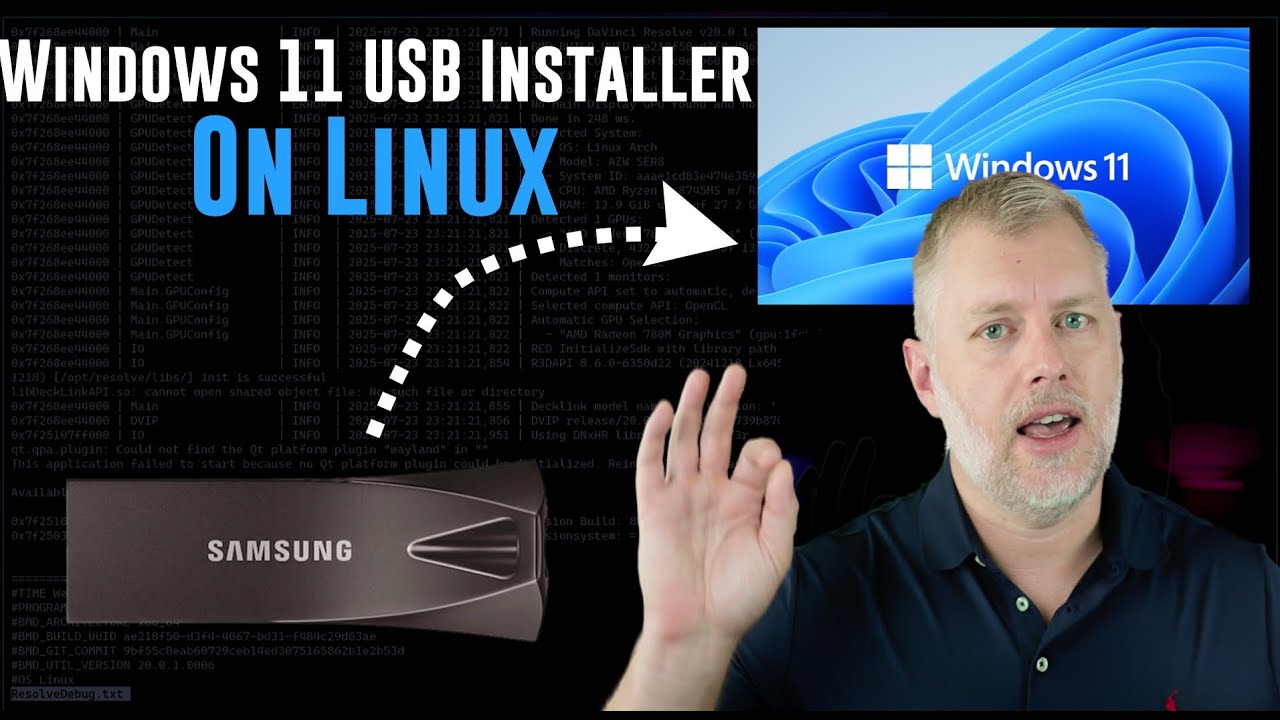 Creating a Windows 11 Installation USB Key from Linux
